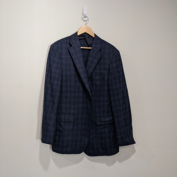 Samuelsohn Other - Samuelsohn Men Wool & Cashmere Plaid Check Blazer